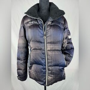 ZeroXposur Full Zip Plaid Puffer Jacket
